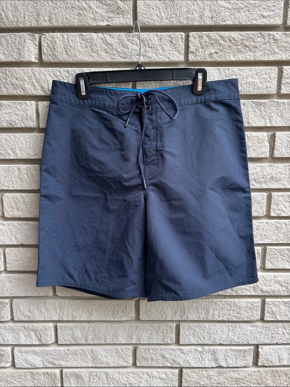 Hudson North Navy Board Shorts with Lace-Up Waist Sz M